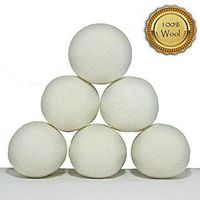 Jearls Wool Dryer Balls Organic - Natural Fabric Softener 100% New Zealand Wool, Chemical Free Eco Wool Dryer Balls Laundry-Reusable Balls Reduce Wrinkles Making Life Easier Pack of 10 pcs