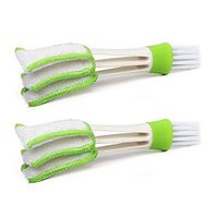 Kicode 2 Pack Car Dashboard Vent Cleaner Tool Computer Keyboard Air Outlet Dust Cleaning Brush