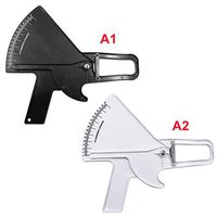 JIAYOUNG Body Caliper 80mm Measure Tape Body Fold Tester Kit Fitness Beauty Health Care Keep Measurement Tool-White