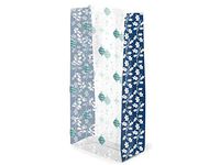 Christmas Cello Bags 100 Count - Xtra Small - Blue Holly