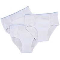 3 Pack Men's Reusable Incontinence Underwear, 6 oz.