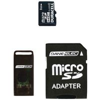 Duracell Du-3In1-08G-R Class 8 8 GB MicroSD Card with Universal Adapter (DU-3IN1-08G-R)