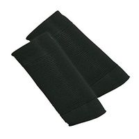 2Pcs Slim Arm Shaping Shaper Massaging Bodybuilding Elastic Strap Trimmer Belts for Sun Protection - Black