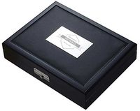 Personalized Groomsmen Visol Drako Black Travel Cigar Humidor - Holds 20 Cigars