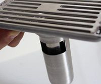 304 Stainless Steel Deep Water Deodorant Drain Rectangle Shower Floor Drain