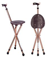 G&M Walking Cane Seat Folding Walking Stick Tripod Spectator Seat For Men and Women Lightweight Travel Seat Plus Cane Mobility Seat Cane Adjustable Folding Walking Cane Chair , b