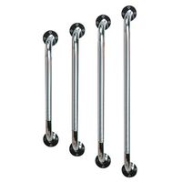 Chrome Knurled Grab Bars : 16 Inch Chrome Knurled Grab Bar