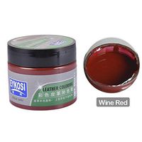 50ml Leather Colour Restorer for Leather Sofas, Chairs. Renew Repair Color to Faded and Scratched Leather DIY Repair for Couches Shoes Purses Car Seats (1pcs leather color restorer+1set tool, Wine)