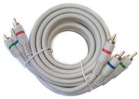 Black Point Products BV-161 RGB Component Video Cable, White, 6-Foot
