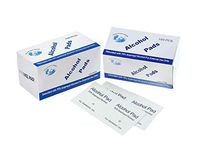 100 Counts Alcohol Formula Wipes Pads,Individually Wrapped Swabs for Nail Art Cell Phone Dinnerware (2 Packs(200PCS))