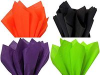 Assorted 4 Colors Halloween Color Gift Grade Tissue Paper Sheets - 15" x 20" Choose Package Amount (288)