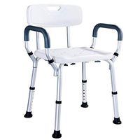 ZHAO XIN Shower Chair with Arms and Back | Adjustable Height Medical Bath Tool | Anti Skid and No Slip Bathtub Seat | for Handicap,Disabled, Seniors and Elderly
