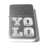Vector KGM Thunderbird Custom Lighter - Yolo You Only Live Once Take Care OVO Y.o.l.o RAP Rapper Song Logo Vintage Chrome Rare!