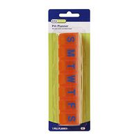 Ezy Dose Weekly (7-Day) Pill Organizer and Planner │ Countoured Bottom for Easy Pill Removal