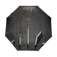 MALPLENA Matches Pattern Three fold Automatic Open Umbrella Portable?Fits Men & Women, Gift Choice