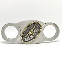 Longhorn Cigar Cutter – Double Guillotine Blades – in Gift Box