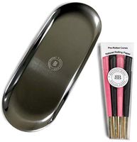 Beautiful Burns Silver Rolling Tray & Pre-Rolled Cones Combo - Limited Edition