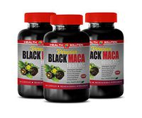 Women Supplement Energy - Peruvian Black MACA 1000MG - All Natural - Premium Herbal Supplement - maca Vitamins for Men - 3 Bottles 270 Vegetable Capsules