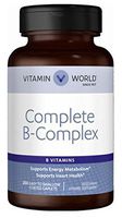 Vitamin World Complete B-Complex • B Vitamins Support Energy Metabolism** • Contribute to Heart Health** • Support a Healthy Nervous System** 250 caplets