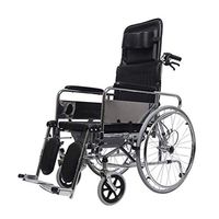 Wheelchair Aluminum Alloy Mobile Toilet, Fold Light with Toilet High Back Elderly/Disabled Trolley Scooter