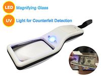 MagniPros 5X Ultra Bright Portable Magnifier- Multifunctional Portable LED Magnifying Glass & UV Light Detection