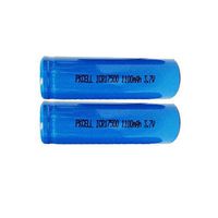 3.7V ICR17500 Rechargeable Battery Flat Header for LED Flashlights Torches 2Pcs