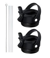 Hiar Straw Lid for Yeti Rambler Water Bottle 18 oz,26 oz,36 oz,Straw Cap ×2,Straws and Brush Include,Also Compatible with Rtic Bottle