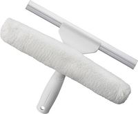 Unger 2-in-1 Window Scrubber and Squeegee, 10"