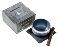 Tibetan Chakra Singing Bowl - Singing Bowl Set - Meditation Bowl in Cobalt by Yogavni™