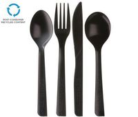 Bulk Disposable Fork, 100% Recycled Cutlery: Eco-Products EP-S112 (3000 Forks)
