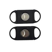 HONBAY Cigar Cutter, Guillotine Cutter - Double Blade - Plastic, Guillotine Scissors, Easy to Cut Cigars, Sharp Enough to Cut More Pillars, 2Pcs