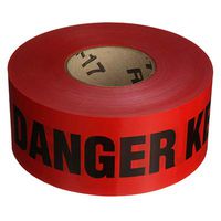 Barricade Tape 3"WX1000'L-Stop Danger. Roll of 1000 Feet