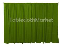 Polyester Backdrop 10 Ft Drape Background Pipe Display Curtain 120 x 60 Lime Apple Green