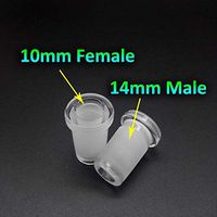 Glass 14mm Female To 18mm Male Short Expander Reducer Adapter Connector