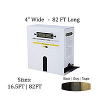 Secure Cord Cable Management System for Carpeted Surfaces, Carpet Cord Cover, Removable and Reusable (82 FT, Black)