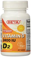Deva Vegan Vitamins Vegan Vitamin D 2400 IU, 90-Count