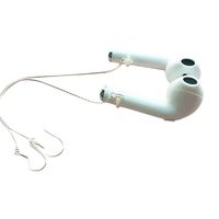 Eve.Ruan 30% Silver Fashion No-Pierced Anti-Lost Ear Ring Hook for AirPods to Prevent Small Wireless Earphones from Losing Accidentally, Ideal for Men/Women Indoors & Outdoors Activities (B)