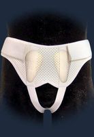 Lo-Profile Hernia Double Belt in White Size: Extra Large