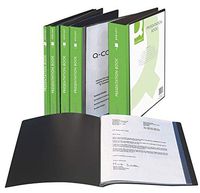 Q Connect 30-Pocket Display Book - Black 40-Pocket