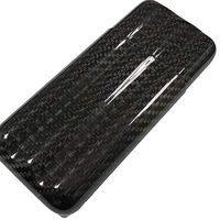Cigar Storage Box Three Tube Carbon Fiber Cigar Box Carbon Fiber Cigar Set Carbon Fiber Cigar Tube Cigar Box Cigar Pipe The Best Choice for Cigar Lovers (Color : Black, Size : Three Tubes)