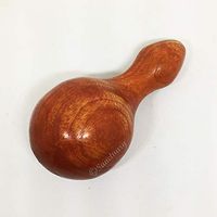Calabash-Shape Knob Massage Wood Tool Rosewood Trigger Massager Pain Relief Full Body Deep Tissue Thailand 3.5 x 2 Inches