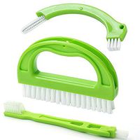 Beaverve Grout Cleaner Brush, 3 In 1 Tile and Grout Brush with Nylon Bristles, Premium Grout Scrub Brush for Shower Cleaning, Scrubbing Floor Lines and Tile Joints | Bathroom, Showers, Tiles, Seams