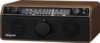 Sangean WR-12BT AM/FM/Bluetooth/AUX-In Stereo Analog Wooden Cabinet Radio (Dark Walnut)