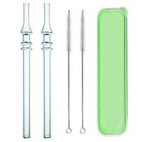 8" Glass Honey Straws (2)