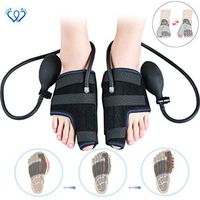 Inflatable Big Toe Straightener Bunion Corrector Adjustable Pneumatic Toe Orthopedic Support for Hallux Valgus Pain Relief Hammer Foot Treat and Prevent Bunion Splint,Black