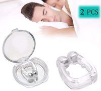 Snore Stopper,Anti Snore Nose Clip Snoring Solution Silicone Magnetic Stop Snoring Nose Device Mini Comfortable Snore Reducing Aids 2pc