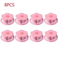 Lissom Reusable Washing Machine Floating Lint Mesh Bag Hair Filter Net Pouch, Washer Hair Catcher, Dog Cat Pet Fur Remover Hair Catcher 8 Pieces