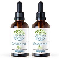 Goldenrod A120(2pcs) Alcohol Herbal Extract Tincture, Super-Concentrated Organic Goldenrod (Solidago spp.) Dried Herb (2x4 fl oz)