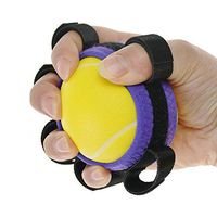 Evav Hand Therapy Exercise Balls, Five-Finger Grip Ball Gripper Stroke Hemiplegia Rehabilitation Training Equipment - Intermediate