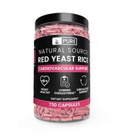 Natural Red Yeast Rice 730 Capsules, 8 Month Supply, No Magnesium or Rice Filler, No Gluten or Dairy, Made in USA, High Quality & Purity, 1245 mg of Undiluted Red Yeast Rice with No Additives